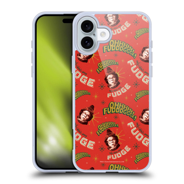 A Christmas Story Composed Art Alfie Pattern Soft Gel Case for Apple iPhone 16 Plus