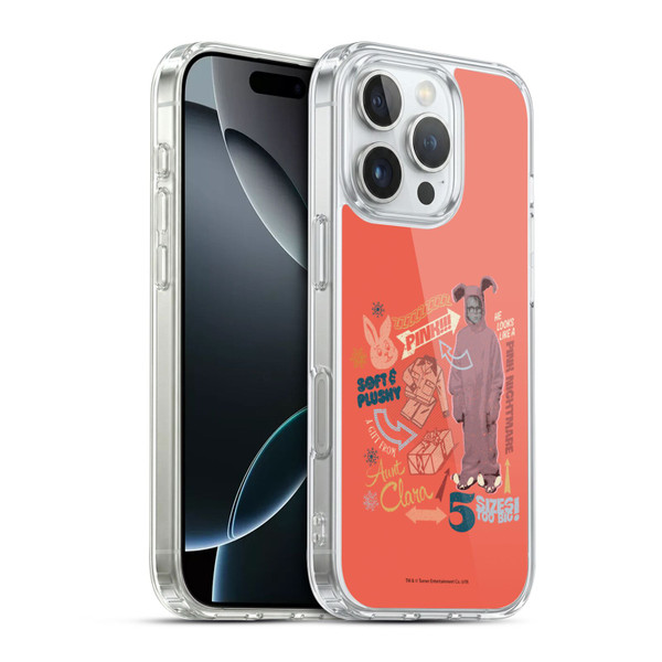 A Christmas Story Composed Art Pink Nightmare Soft Gel Case for Apple iPhone 16 Pro & MagSafe