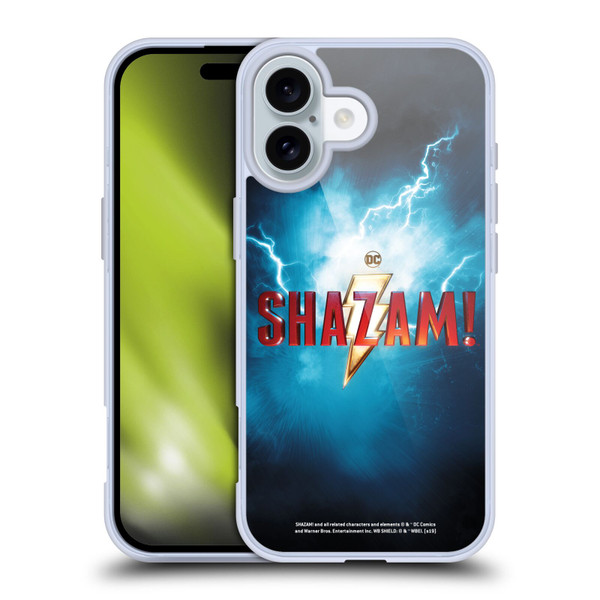 Shazam! 2019 Movie Logos Poster Soft Gel Case for Apple iPhone 16