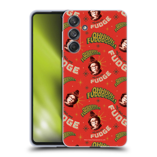 A Christmas Story Composed Art Alfie Pattern Soft Gel Case for Samsung Galaxy M55 5G