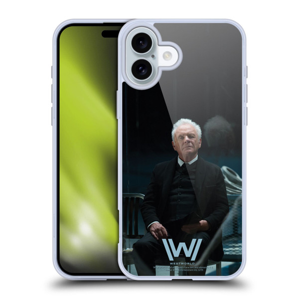 Westworld Characters Robert Ford Soft Gel Case for Apple iPhone 16 Plus