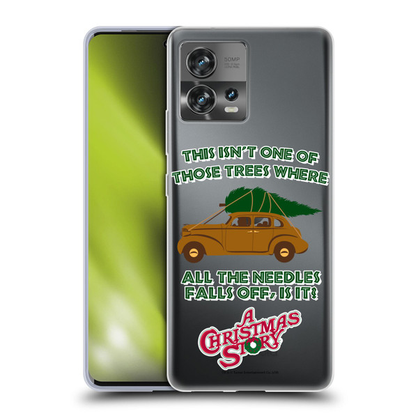 A Christmas Story Graphics Car And Pine Tree Soft Gel Case for Motorola Moto Edge 30 Fusion