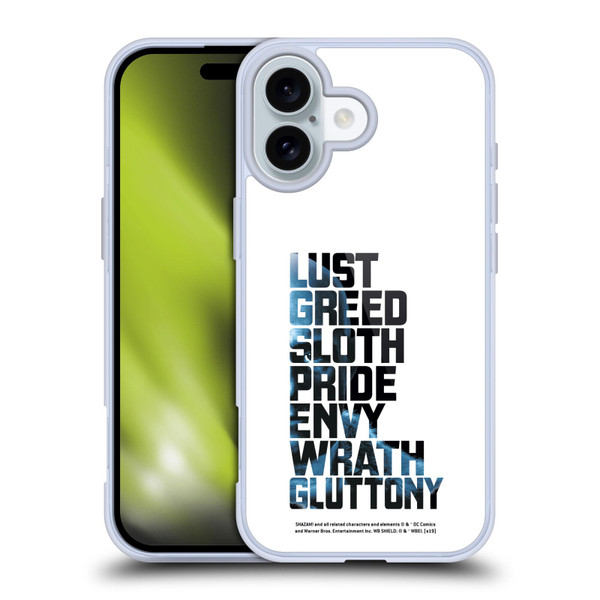 Shazam! 2019 Movie Villains 7 Deadly Sins Soft Gel Case for Apple iPhone 16
