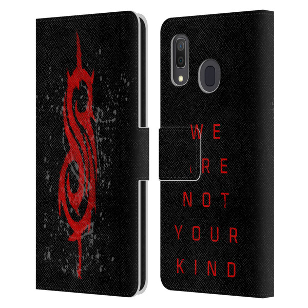 Slipknot We Are Not Your Kind Red Distressed Look Leather Book Wallet Case Cover For Samsung Galaxy A33 5G (2022)