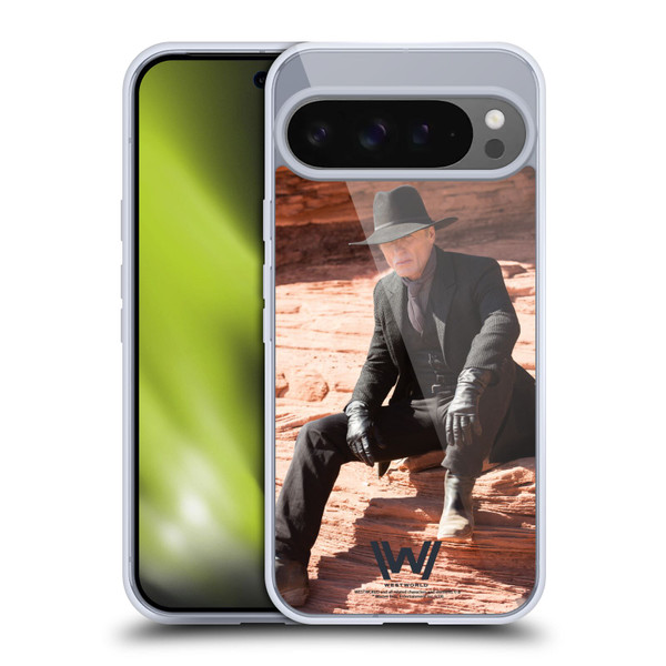 Westworld Characters Man In Black Soft Gel Case for Google Pixel 9 Pro XL
