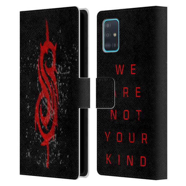 Slipknot We Are Not Your Kind Red Distressed Look Leather Book Wallet Case Cover For Samsung Galaxy A51 (2019)