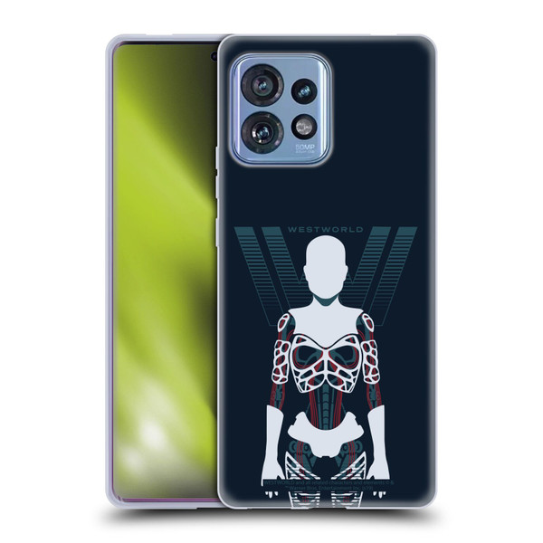 Westworld Graphics Human Host Soft Gel Case for Motorola Moto Edge 40 Pro