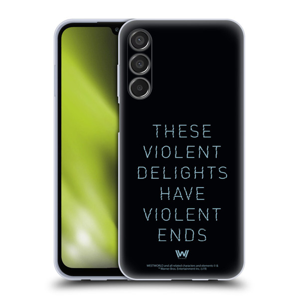Westworld Graphics Violent Delights Soft Gel Case for Samsung Galaxy M15/F15 5G