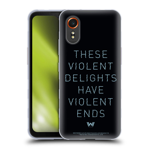 Westworld Graphics Violent Delights Soft Gel Case for Samsung Galaxy Xcover7 5G