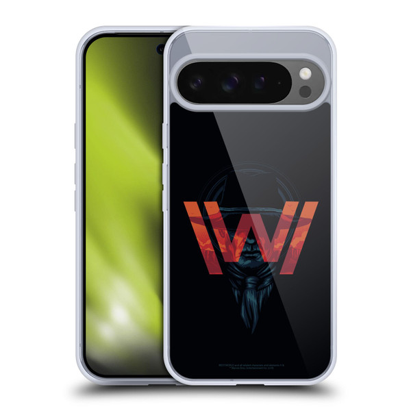 Westworld Logos Man In Black Soft Gel Case for Google Pixel 9 Pro XL