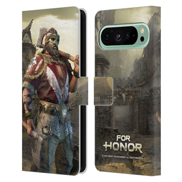 For Honor Characters Berserker Leather Book Wallet Case Cover For Google Pixel 9 Pro XL