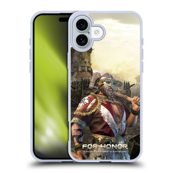 For Honor Characters Berserker Soft Gel Case for Apple iPhone 16 Plus