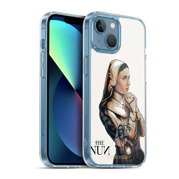 The Nun Valak Graphics Pray 2 Soft Gel Case for Apple iPhone 13 Mini & MagSafe