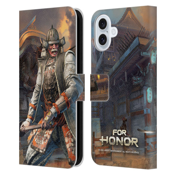 For Honor Characters Kensei Leather Book Wallet Case Cover For Apple iPhone 16 Plus