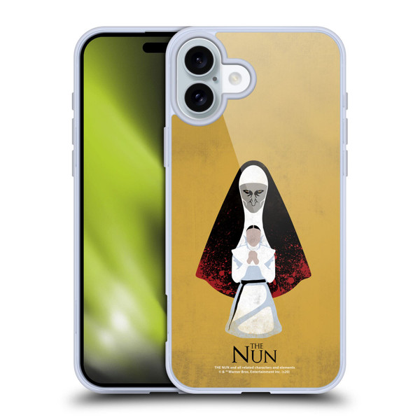 The Nun Valak Graphics Pray Soft Gel Case for Apple iPhone 16 Plus