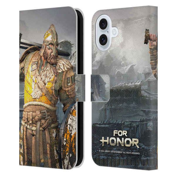 For Honor Characters Warlord Leather Book Wallet Case Cover For Apple iPhone 16 Plus