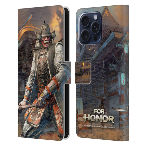 For Honor Characters Kensei Leather Book Wallet Case Cover For Apple iPhone 16 Pro Max
