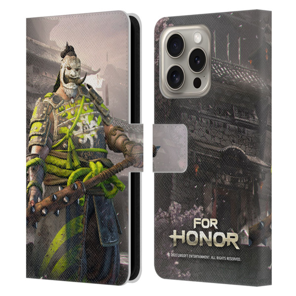 For Honor Characters Shugoki Leather Book Wallet Case Cover For Apple iPhone 16 Pro