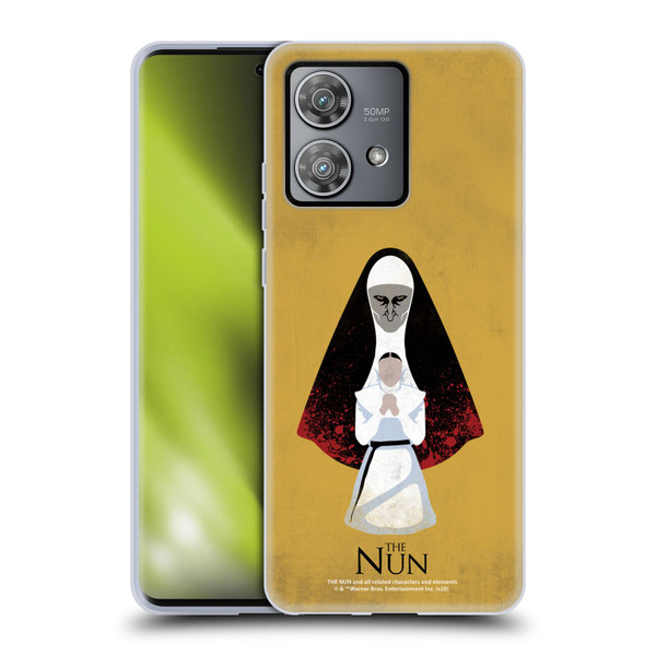 The Nun Valak Graphics Pray Soft Gel Case for Motorola Edge 40 Neo 5G