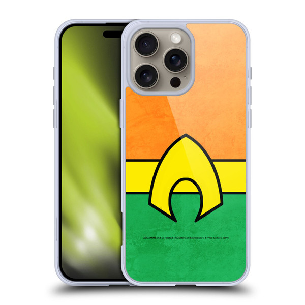 Aquaman DC Comics Logo Uniform 2 Soft Gel Case for Apple iPhone 16 Pro Max