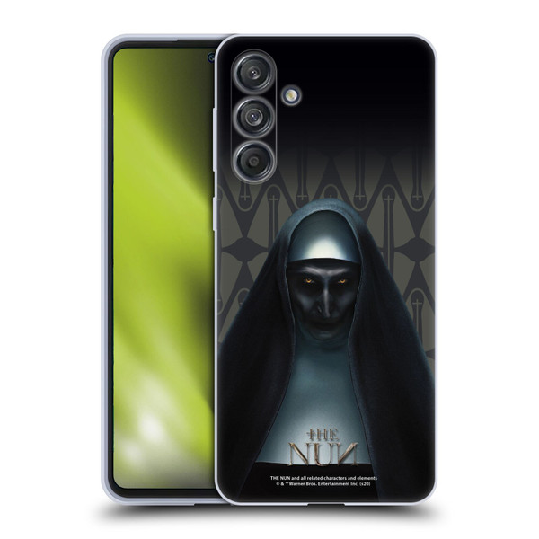 The Nun Valak Graphics Portrait Soft Gel Case for Samsung Galaxy M55 5G