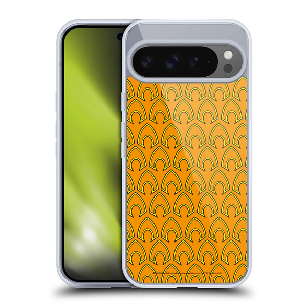 Aquaman DC Comics Logo Pattern Soft Gel Case for Google Pixel 9 Pro XL