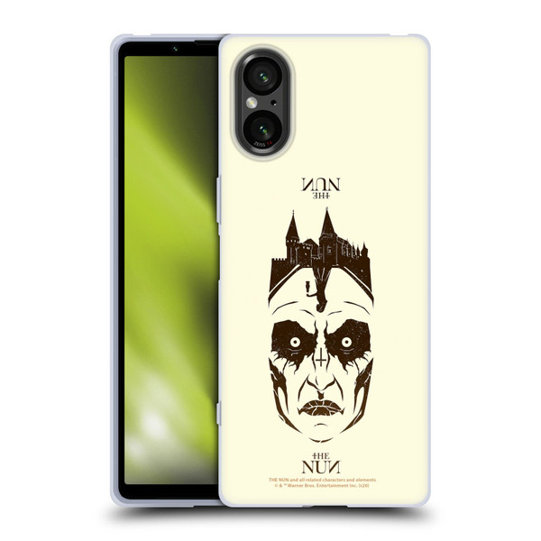 The Nun Valak Graphics Double Exposure 2 Soft Gel Case for Sony Xperia 5 V 5G