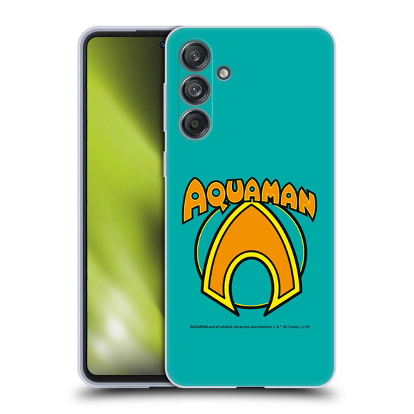 Aquaman DC Comics Logo Classic Soft Gel Case for Samsung Galaxy M55 5G