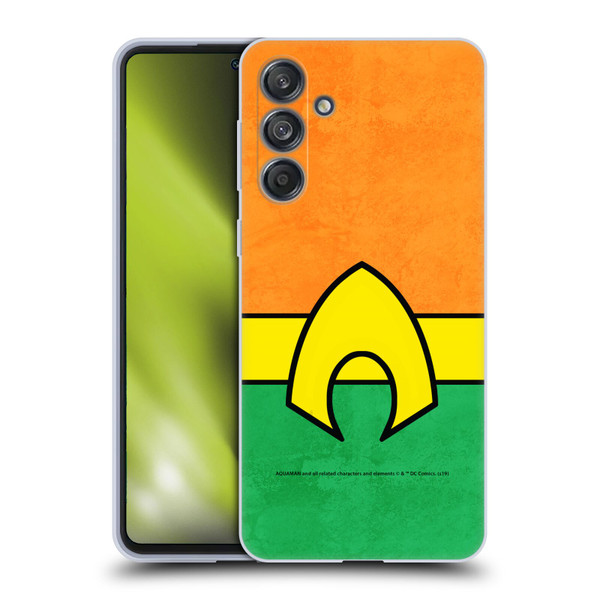 Aquaman DC Comics Logo Uniform 2 Soft Gel Case for Samsung Galaxy M55 5G