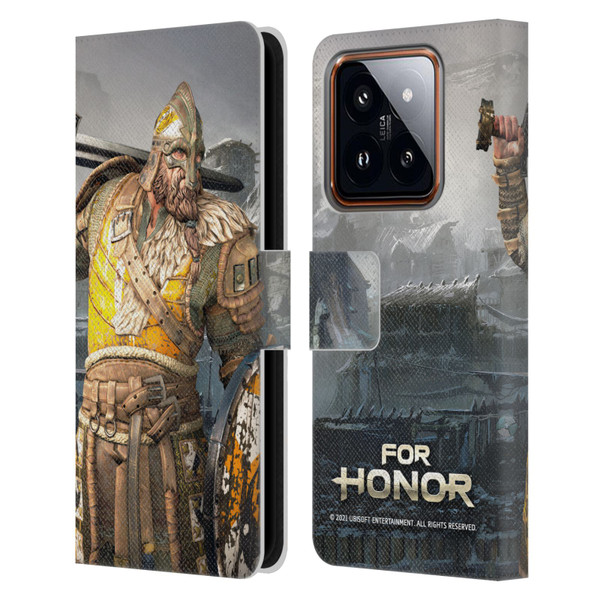 For Honor Characters Warlord Leather Book Wallet Case Cover For Xiaomi 14