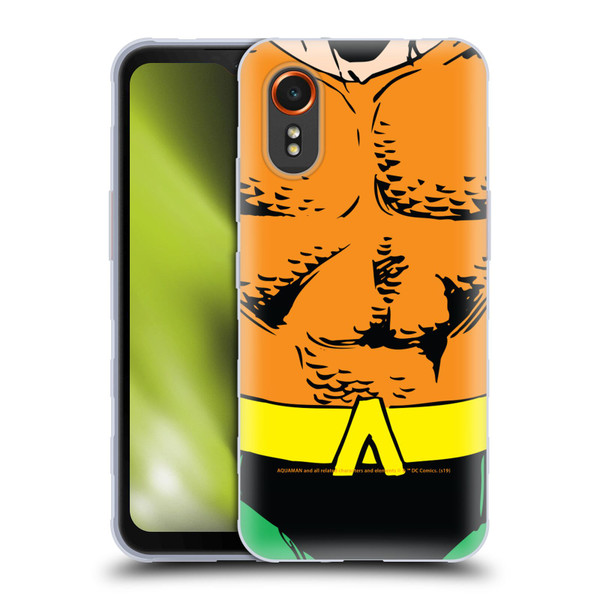 Aquaman DC Comics Logo Uniform Soft Gel Case for Samsung Galaxy Xcover7 5G