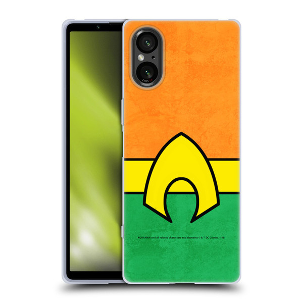 Aquaman DC Comics Logo Uniform 2 Soft Gel Case for Sony Xperia 5 V 5G