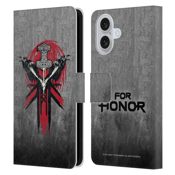 For Honor Icons Viking Leather Book Wallet Case Cover For Apple iPhone 16