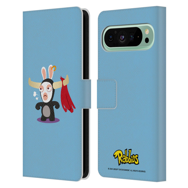 Rabbids Costumes Bull Leather Book Wallet Case Cover For Google Pixel 9 Pro XL