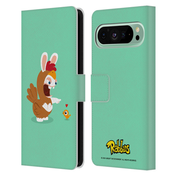 Rabbids Costumes Chicken Leather Book Wallet Case Cover For Google Pixel 9 Pro XL