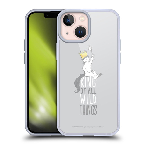 Where the Wild Things Are Literary Graphics King Soft Gel Case for Apple iPhone 13 Mini