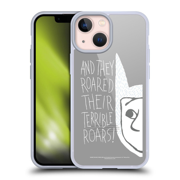 Where the Wild Things Are Literary Graphics Terrible Roars Soft Gel Case for Apple iPhone 13 Mini