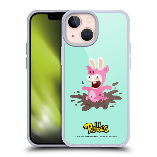 Rabbids Costumes Pig Soft Gel Case for Apple iPhone 13 Mini