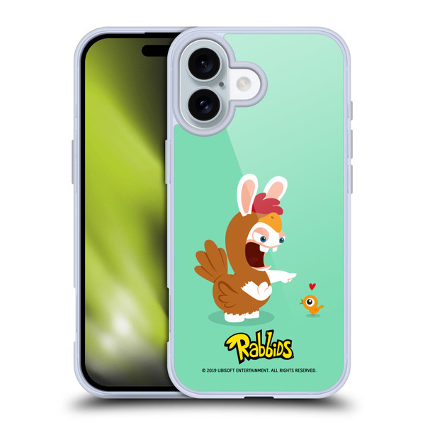 Rabbids Costumes Chicken Soft Gel Case for Apple iPhone 16