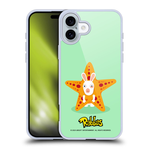 Rabbids Costumes Starfish Soft Gel Case for Apple iPhone 16 Plus
