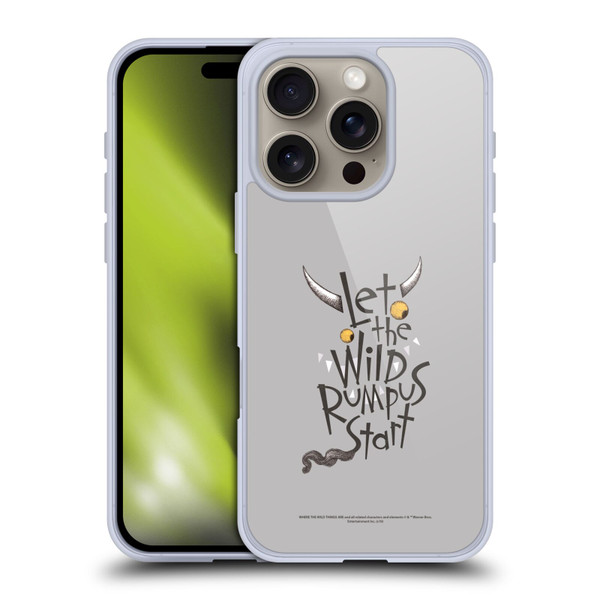 Where the Wild Things Are Literary Graphics Rumpus Soft Gel Case for Apple iPhone 16 Pro