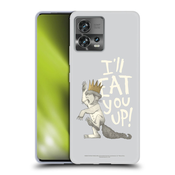 Where the Wild Things Are Literary Graphics Eat You Up Soft Gel Case for Motorola Moto Edge 30 Fusion