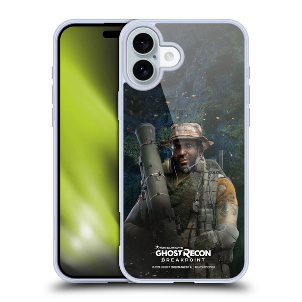 Tom Clancy's Ghost Recon Breakpoint Character Art Fixit Soft Gel Case for Apple iPhone 16 Plus