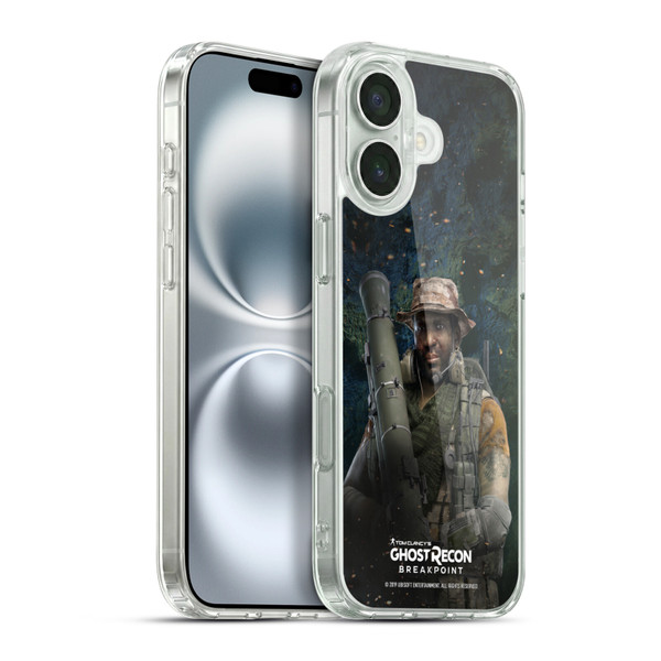 Tom Clancy's Ghost Recon Breakpoint Character Art Fixit Soft Gel Case for Apple iPhone 16 Plus & MagSafe