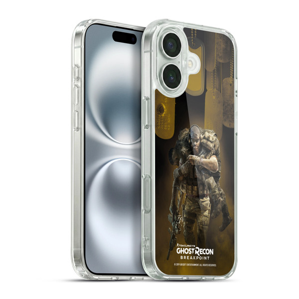 Tom Clancy's Ghost Recon Breakpoint Character Art Poster Soft Gel Case for Apple iPhone 16 Plus & MagSafe