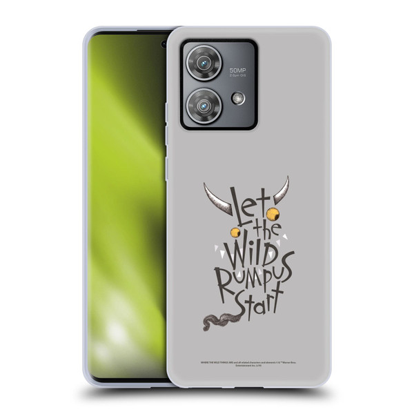 Where the Wild Things Are Literary Graphics Rumpus Soft Gel Case for Motorola Edge 40 Neo 5G