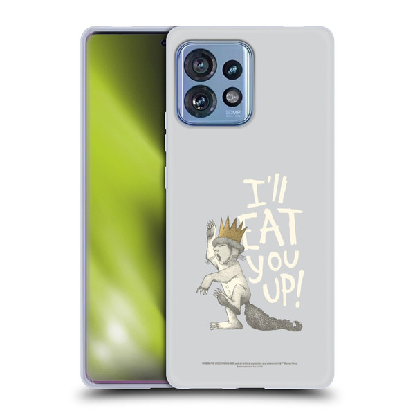 Where the Wild Things Are Literary Graphics Eat You Up Soft Gel Case for Motorola Moto Edge 40 Pro