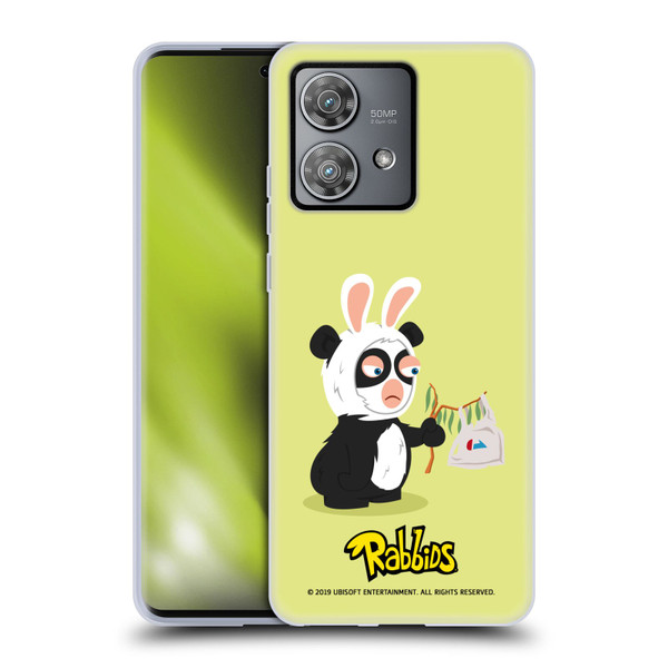 Rabbids Costumes Panda Soft Gel Case for Motorola Edge 40 Neo 5G