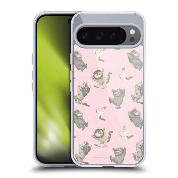 Where the Wild Things Are Literary Graphics Pink Pattern Soft Gel Case for Google Pixel 9 Pro XL