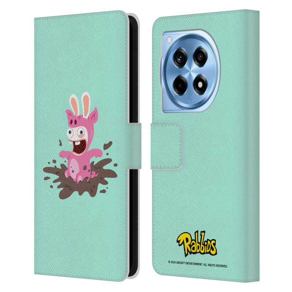 Rabbids Costumes Pig Leather Book Wallet Case Cover For OnePlus 12R